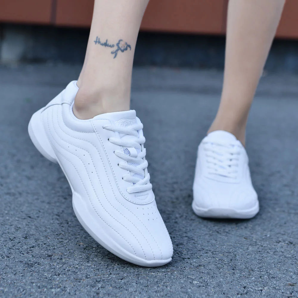 ARKKG Girls Cheerleading & Dance Shoes – Kids Aerobics Practice & Women’s Jazz Sneakers