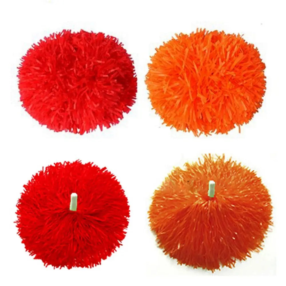 1 Pair Cheering Flower Pompoms – Practical Dance & Sports Match Supplies