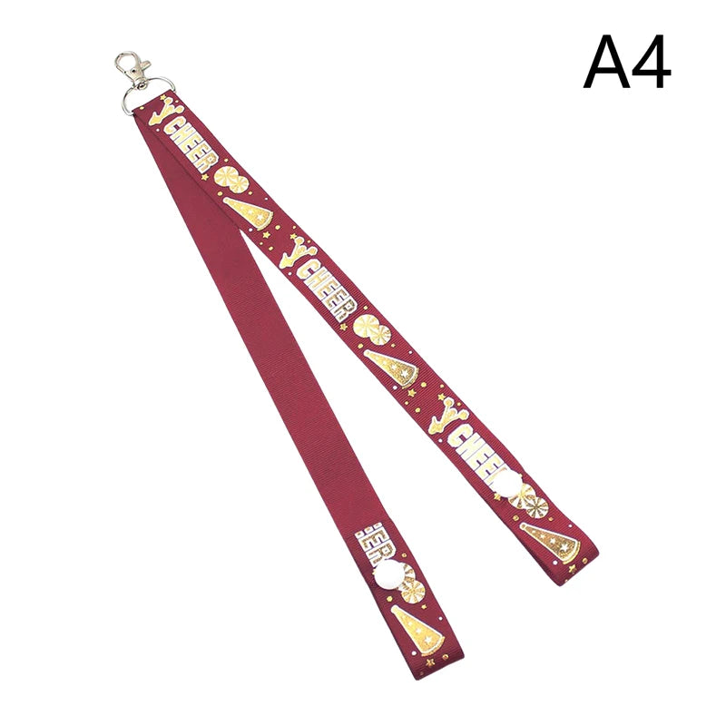1Pc Glitter Cheerleader Ribbon Keychain – Bag Pendant & Gift Accessory