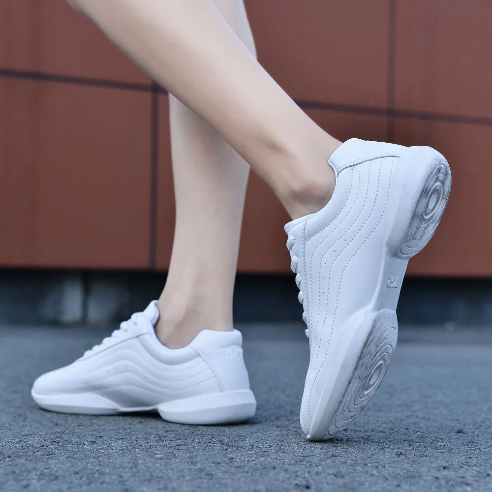 ARKKG Girls Cheerleading & Dance Shoes – Kids Aerobics Practice & Women’s Jazz Sneakers
