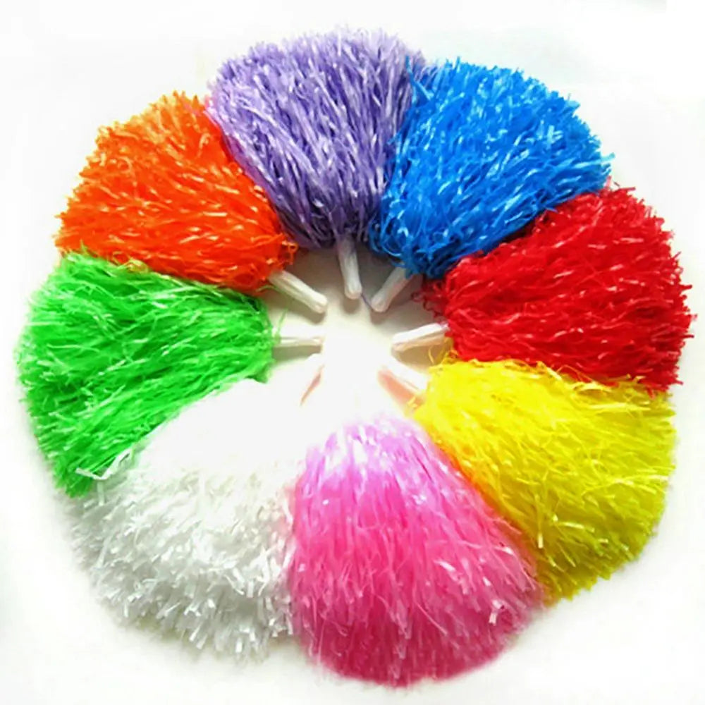 1 Pair Competition Flower Handle Cheerleading Pompoms – Dance & Sport Supplies