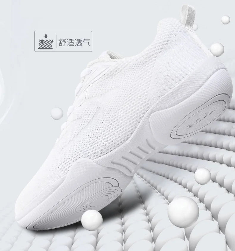 White Aerobic Shoes – Kids & Adults Fitness, Jazz Dance & Cheerleading (Size 45)