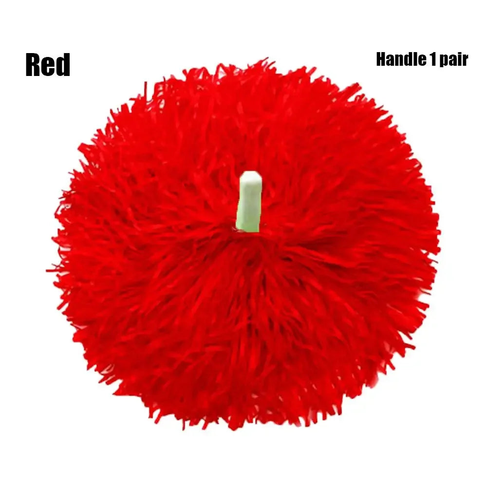 1 Pair Cheering Flower Pompoms – Practical Dance & Sports Match Supplies