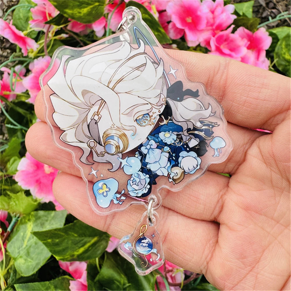 Identity V Cheerleader Cosplay Keychain – Andrew, Evelyn, Vera Acrylic Keyring Gift